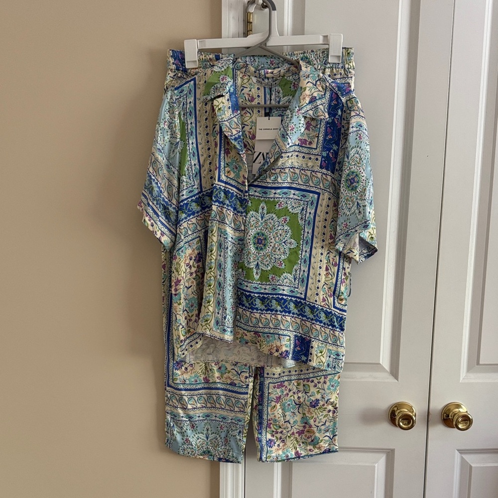 Cornelia Floral Patterned Set ZARA Never Worn XL